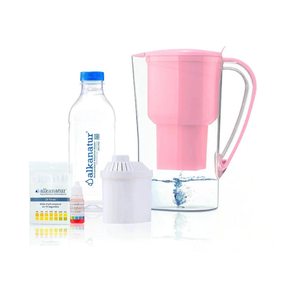 Alkanatur Alkaline Ionised Antioxidant Jug Pink - Alkaline World