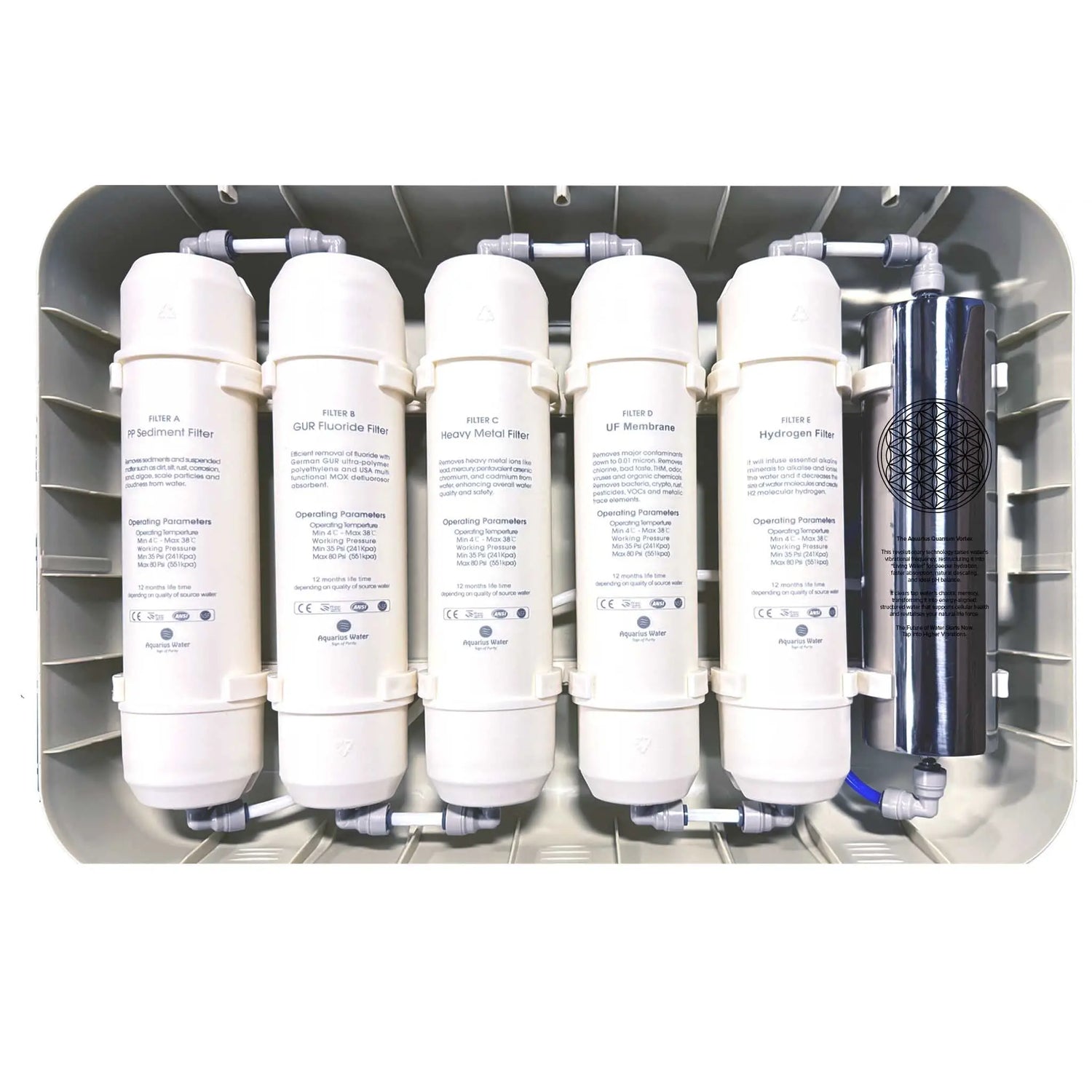 Aquarius M25 Alkaline Ionised Structured Water System - Bench Top Option Aquarius Wellness