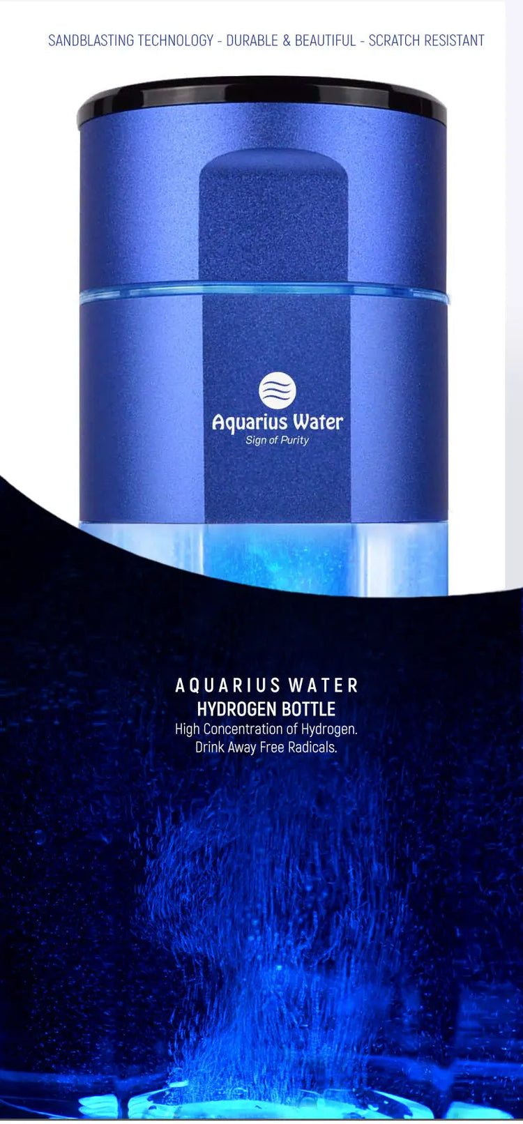 Aquarius Water Hydrogen Bottle 5000 ppb Aquarius Water