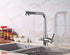 3 way mixer tap Luxury Chrome Brass Kitchen Faucet Dual Handle Aquarius Water