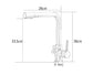 3 way mixer tap Luxury Chrome Brass Kitchen Faucet Dual Handle Aquarius Water