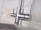 3 way mixer tap Luxury Chrome Brass Kitchen Faucet Dual Handle - Alkaline World
