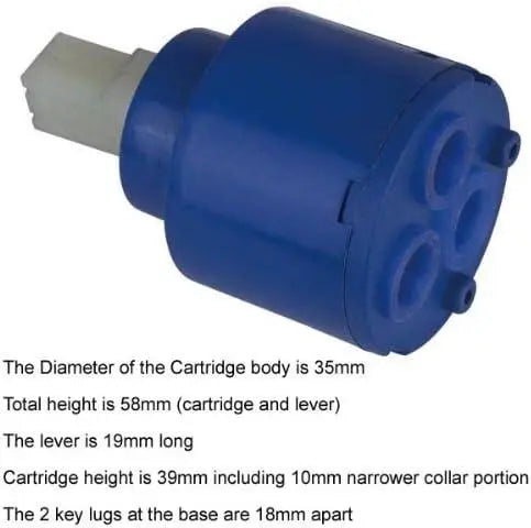 35mm Ceramic Disc Cartridge for 3 Way Mixer Tap Aquarius Water