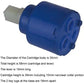 35mm Ceramic Disc Cartridge for 3 Way Mixer Tap Aquarius Water