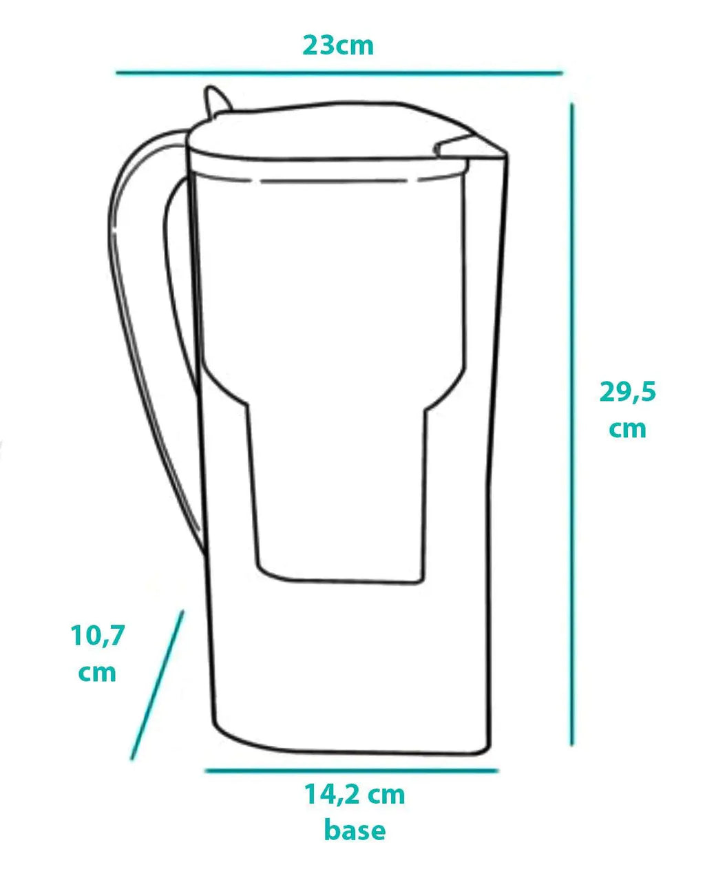 Alkanatur Alkaline Ionised Antioxidant Jug Pink - Alkaline World