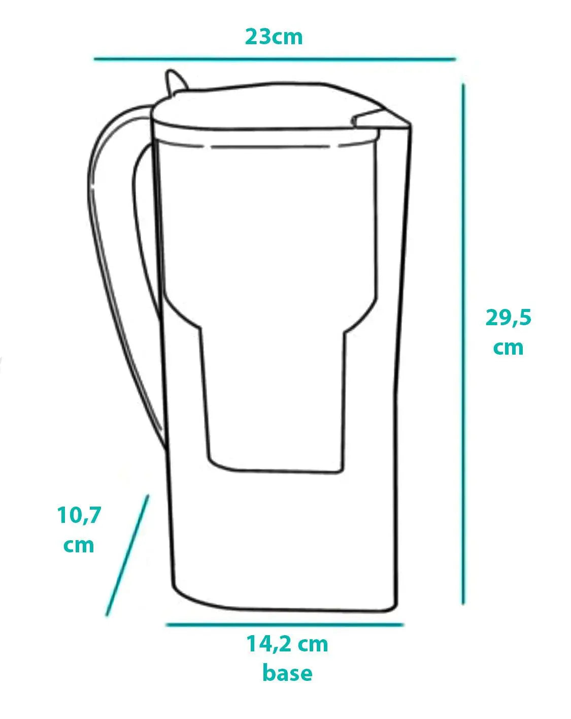 Alkanatur Alkaline Ionised Antioxidant Jug Pink - Alkaline World