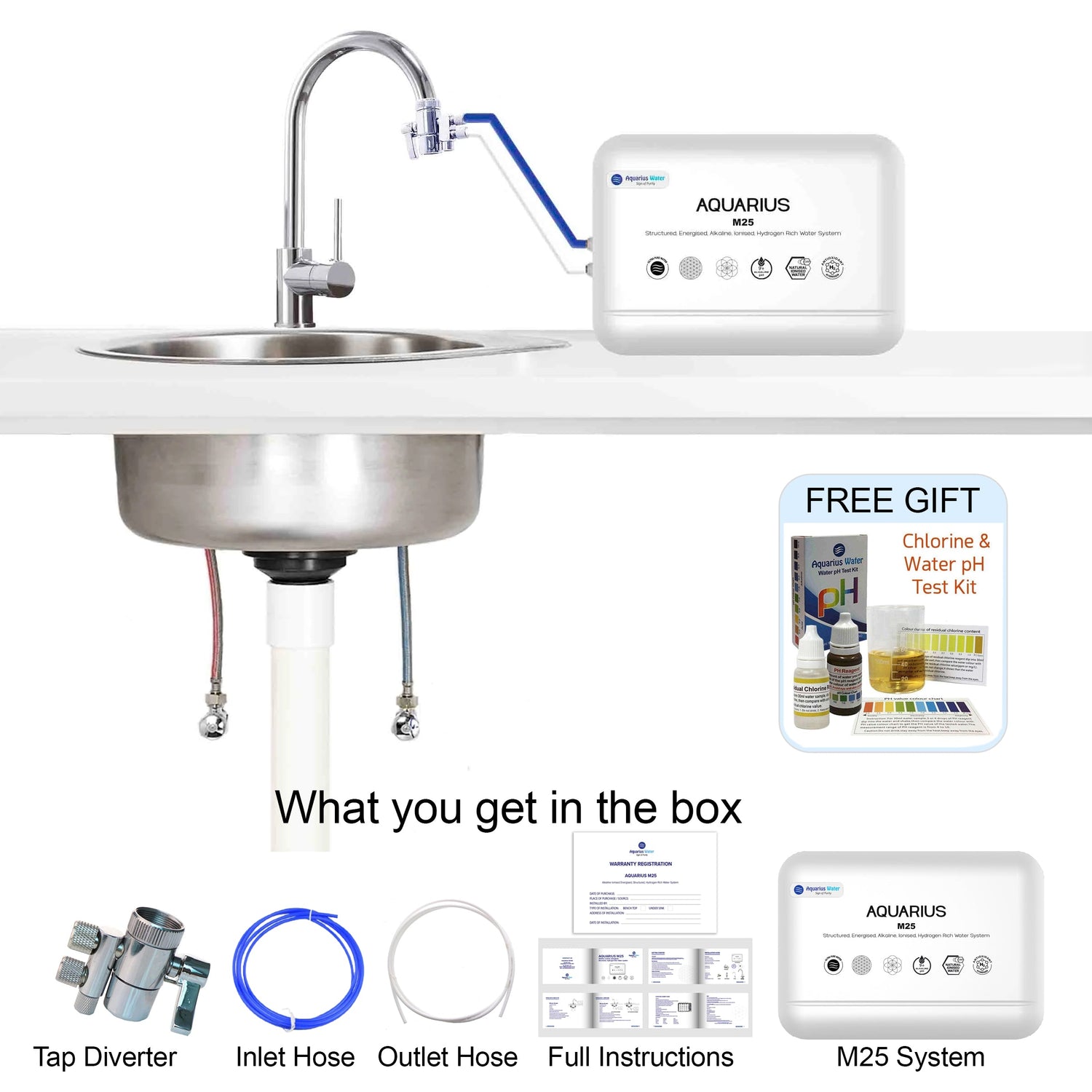 Aquarius M25 Alkaline Ionised Structured Water System Aquarius Wellness