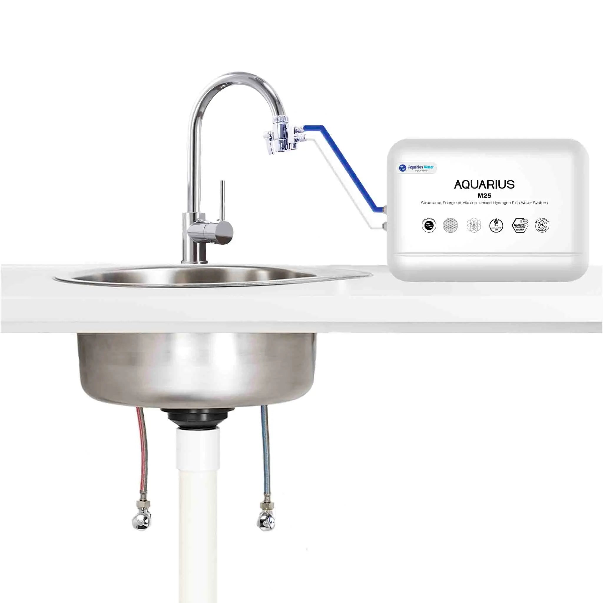 Aquarius M25 Alkaline Ionised Structured Water System - Bench Top Option Aquarius Wellness