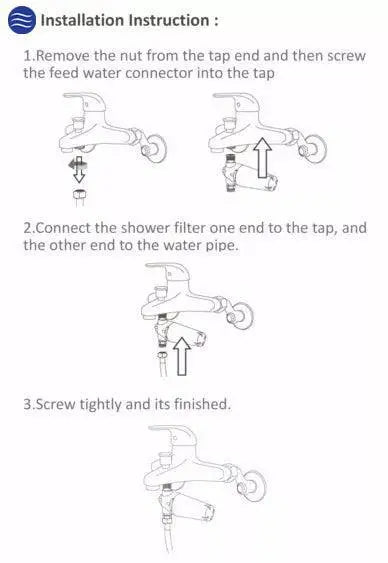 Aquarius Water Shower Filter Set C360 Set - Alkaline World