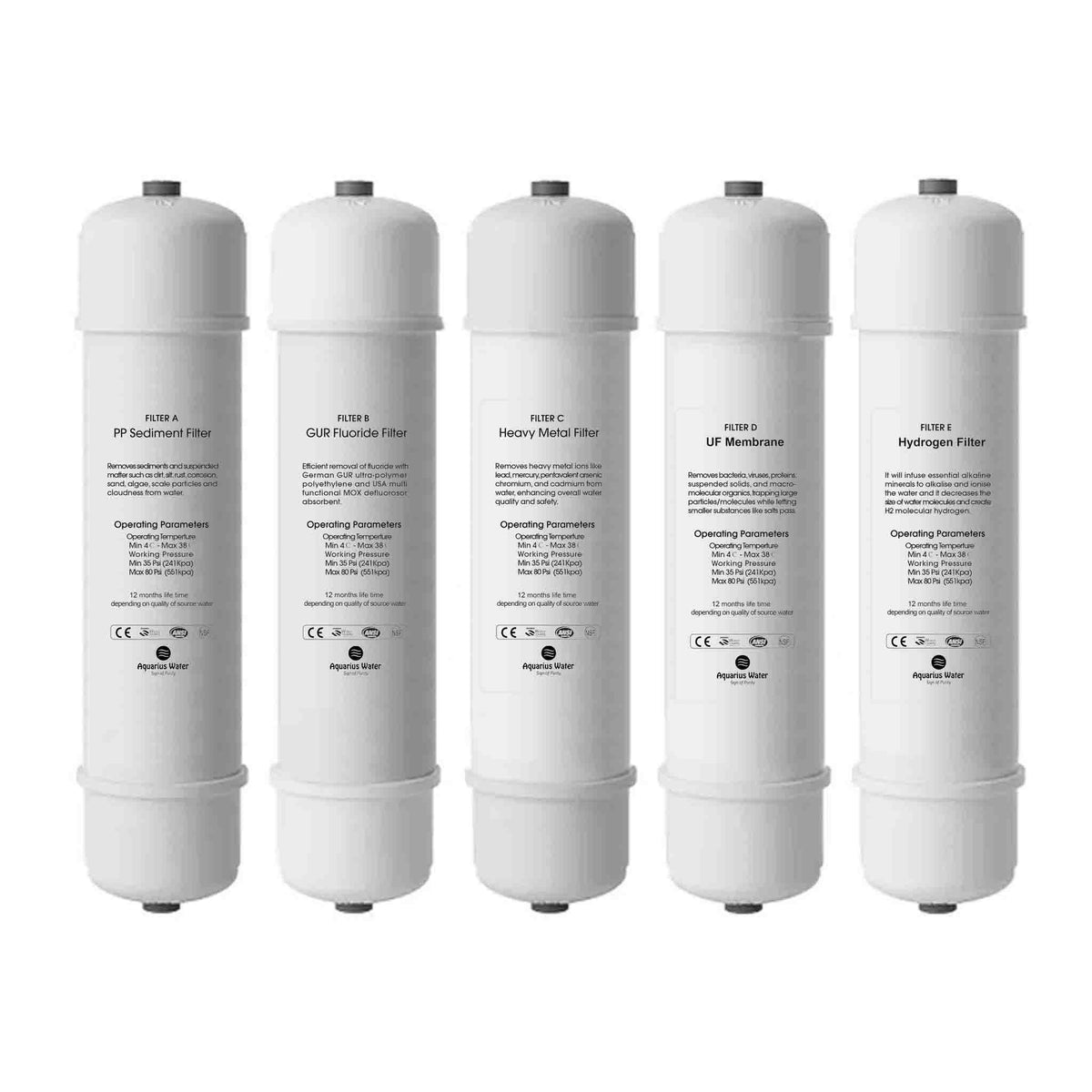 Aquarius M25 Hydration System Replacement Filter Pack
