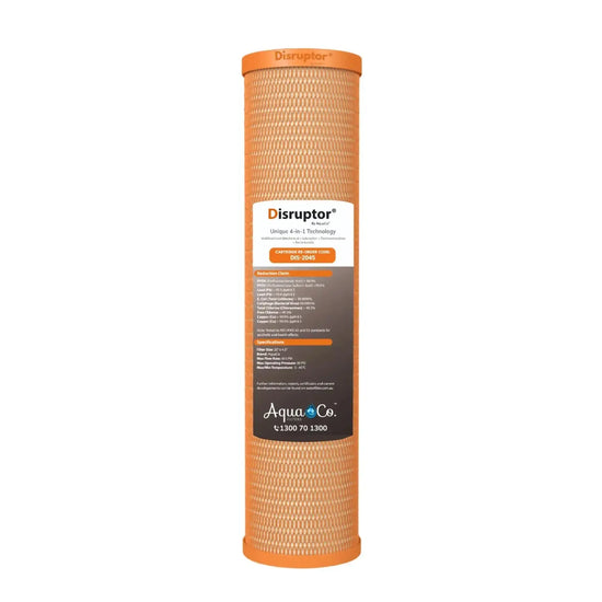 Disruptor® Replacement Filter Cartridge 20"x 4.5" - Model: DIS-2045 AquaCo