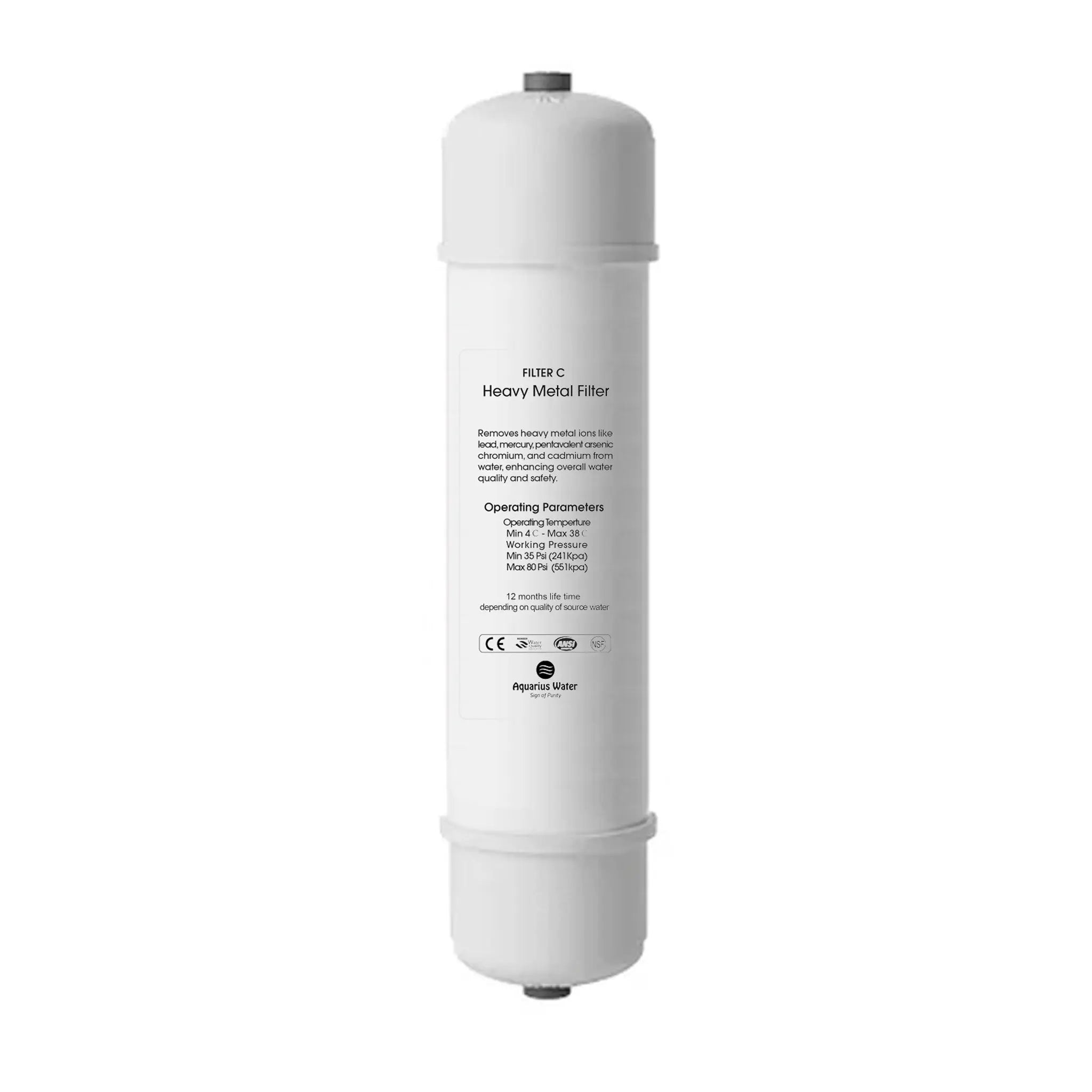 Filter C Aquarius System Replacement Filter Aquarius Water