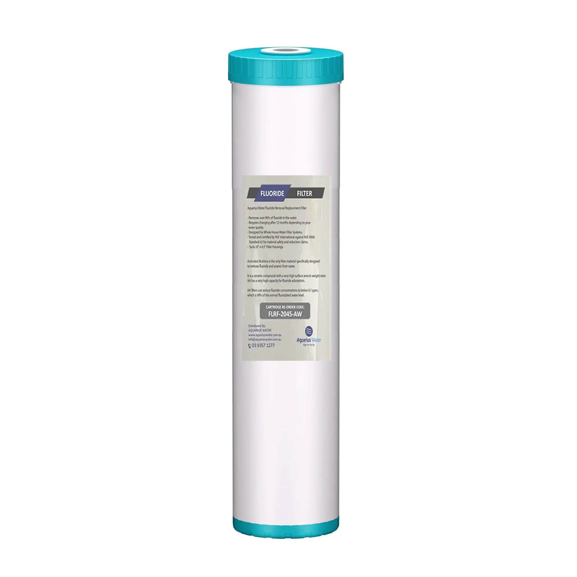 Fluoride Filter for Whole House System 20" x 4.5"