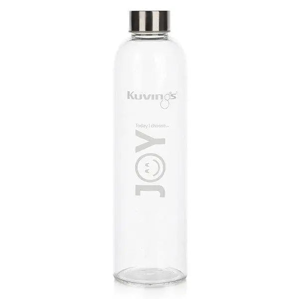 Joy – NEW 1 Litre Glass Bottle with Stainless Steel Lid - Alkaline World