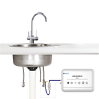 Aquarius M25 Hydration System with 3-way tap, under-sink water connection and mixer for efficient water distribution.