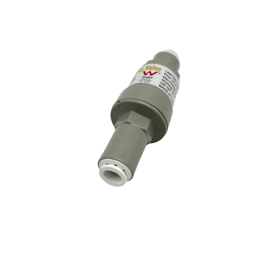 Pressure Limiting protection Valve With Dual Check Valve 1/4" Quick OD, 50 psi - Alkaline World