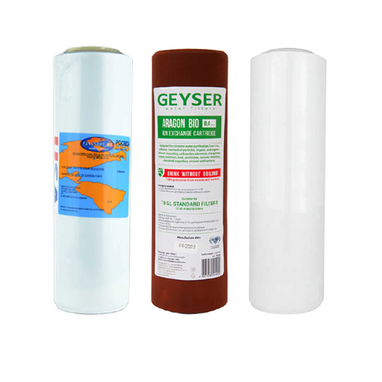 Replacement Filter Set Undersink Triple System Aquarius Water