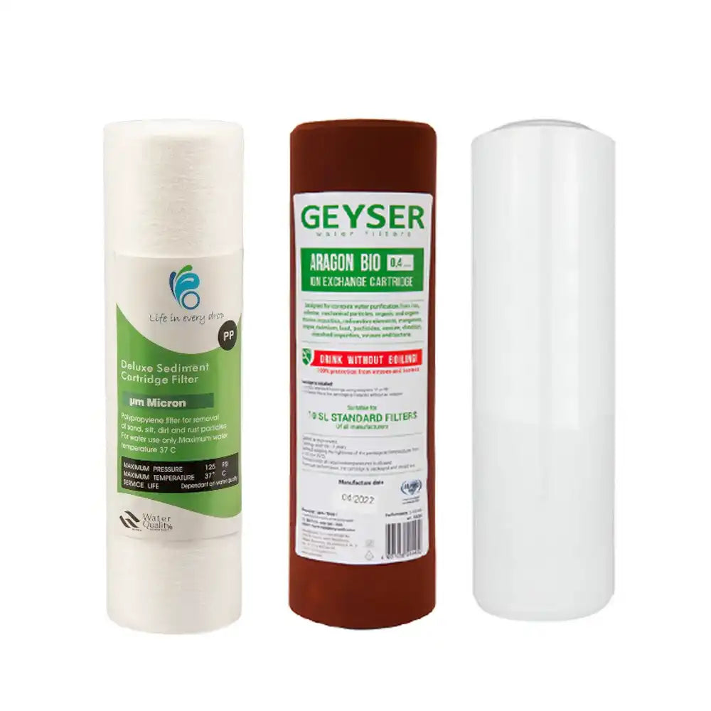 Replacement Filter Set Undersink Triple System Aquarius Water