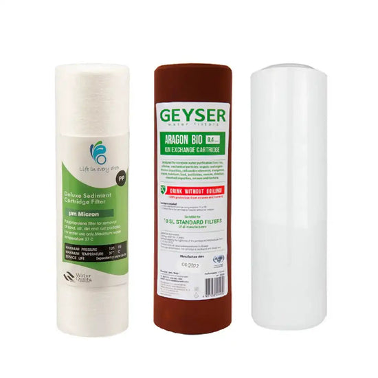 Replacement Filter Set Undersink Triple System Aquarius Water