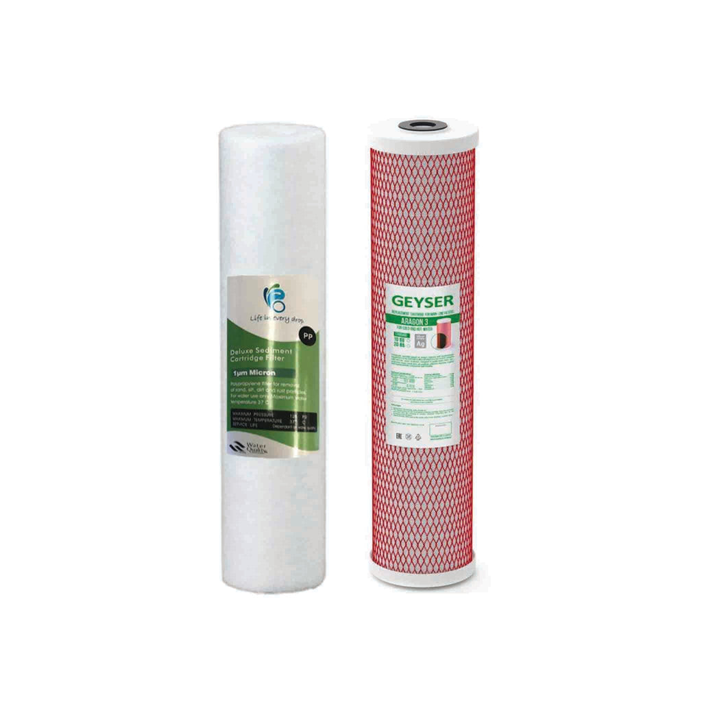 Replacement Filter Set for Twin Whole House System 20″ x 4.5″ - Alkaline World