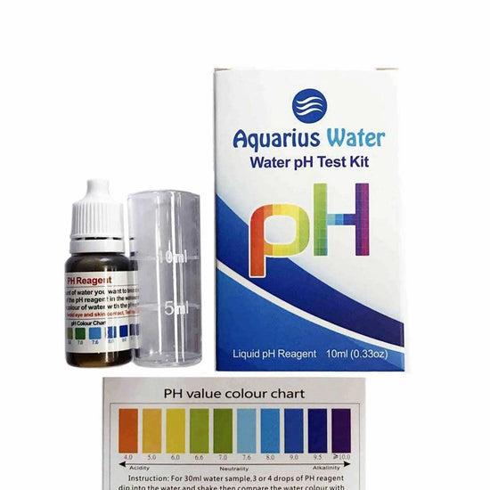 Water pH Test Drops Aquarius Water