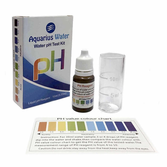 Water pH Test Drops Aquarius Water