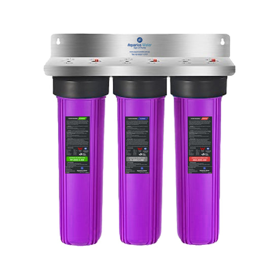 Aquarius Whole-Home Triple Filtering System 20" x 4.5" Aquarius Water