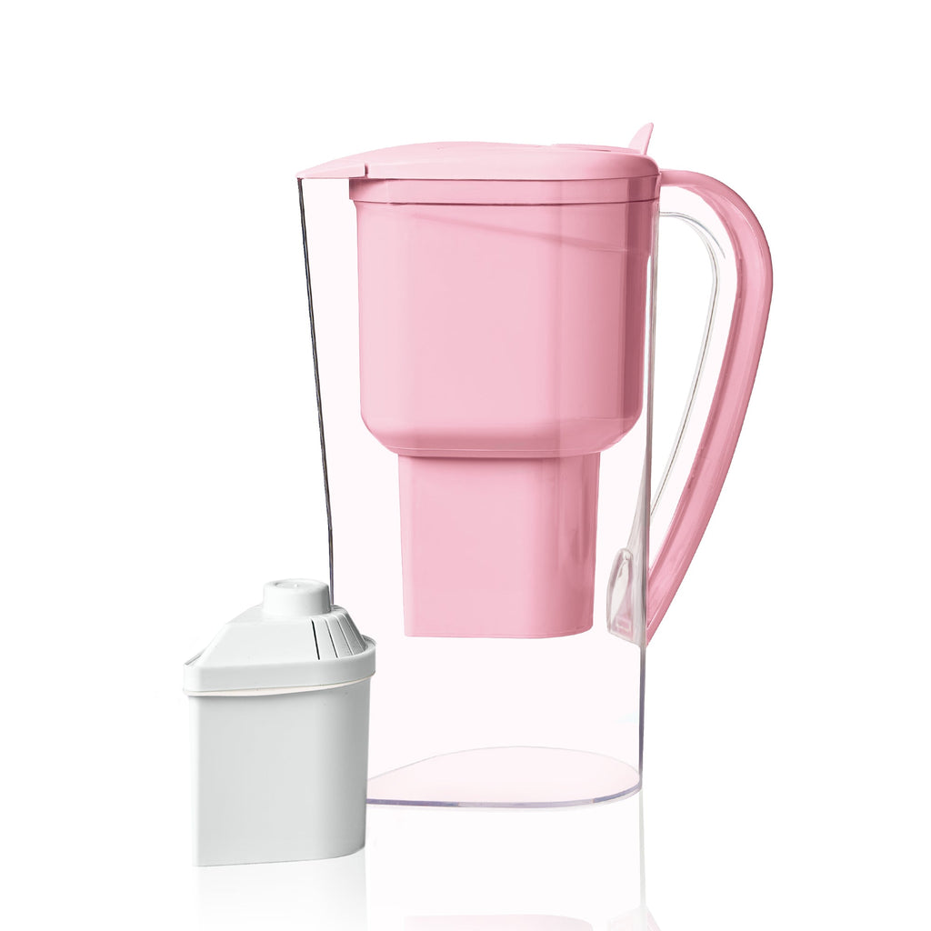 Alkanatur Renter's Starter Pack Pink water jug by Alkanatur, an alkaline ionized water jug in pink, designed for daily hydration.