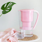 Alkanatur Pink Renter's Starter Pack water jug for alkaline ionized water, featuring a pink Alkanatur branded water jug.