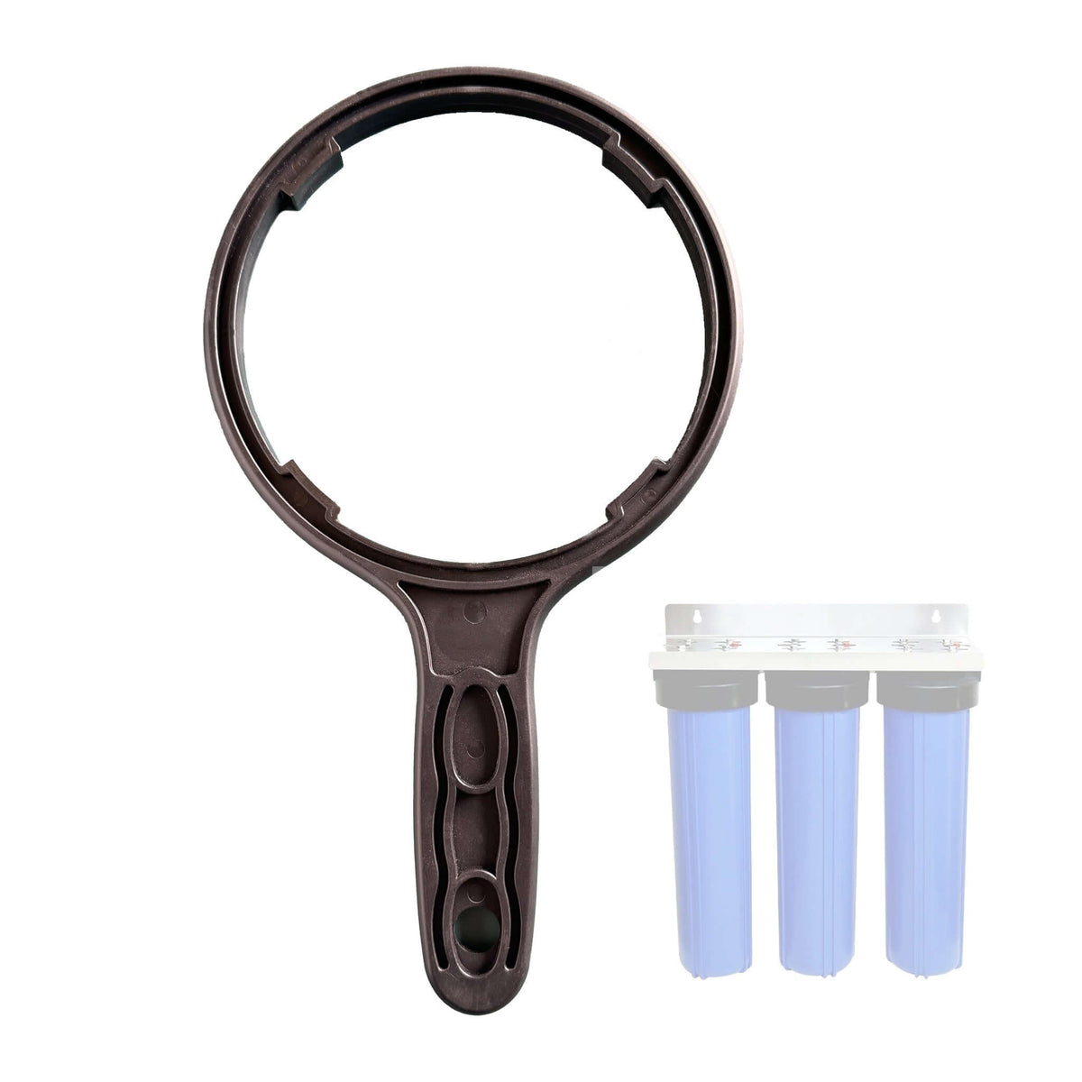 Aquarius Water filter cartridge wrench for 20x4.5-inch water filters, tool to easily remove and install filter cartridges.