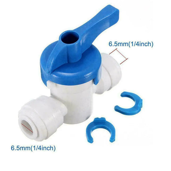 1/4" INLINE BALL VALVE SHUTOFF CONNECTOR Aquarius Water