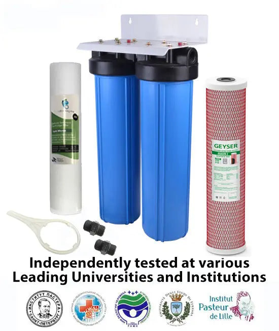 Aquarius Whole-Home Twin Filtering System 20" x 4.5" Aquarius Water