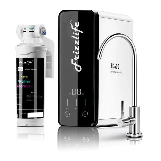 FrizzLife PD600 Reverse Osmosis Alkaline Water Filtration System Frizzlife