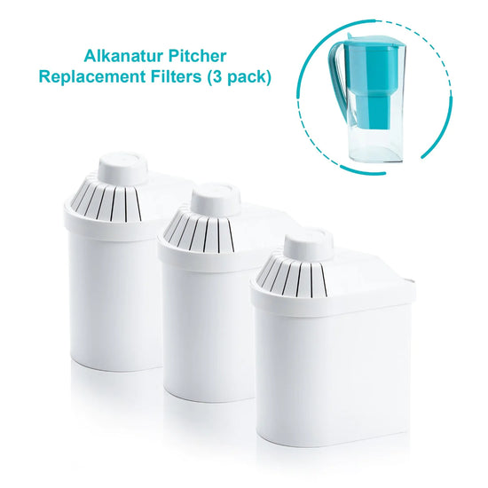 Alkanatur Pitcher Replacement Filter 3 Pack Aquarius Water