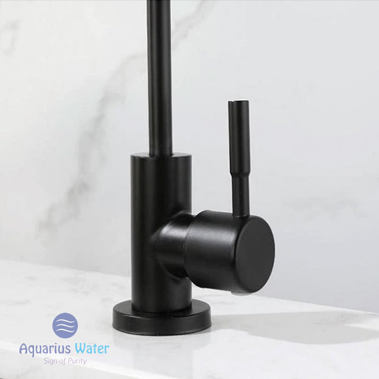 1/4" Kitchen Tap Water Faucet Black Aquarius Water